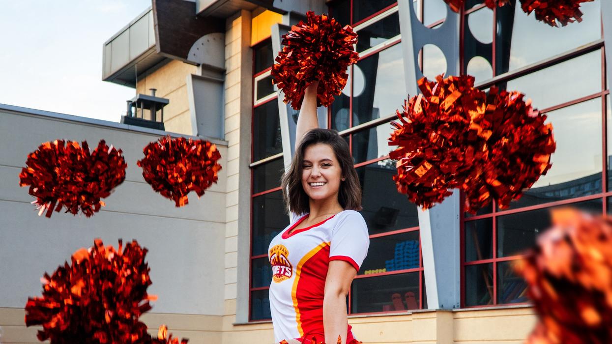 A cheerleader