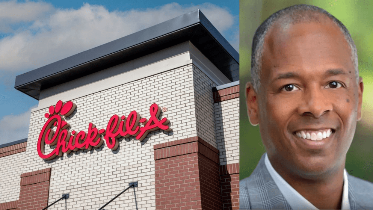 A Chick-Fil-A restaurant; Erick McReynolds