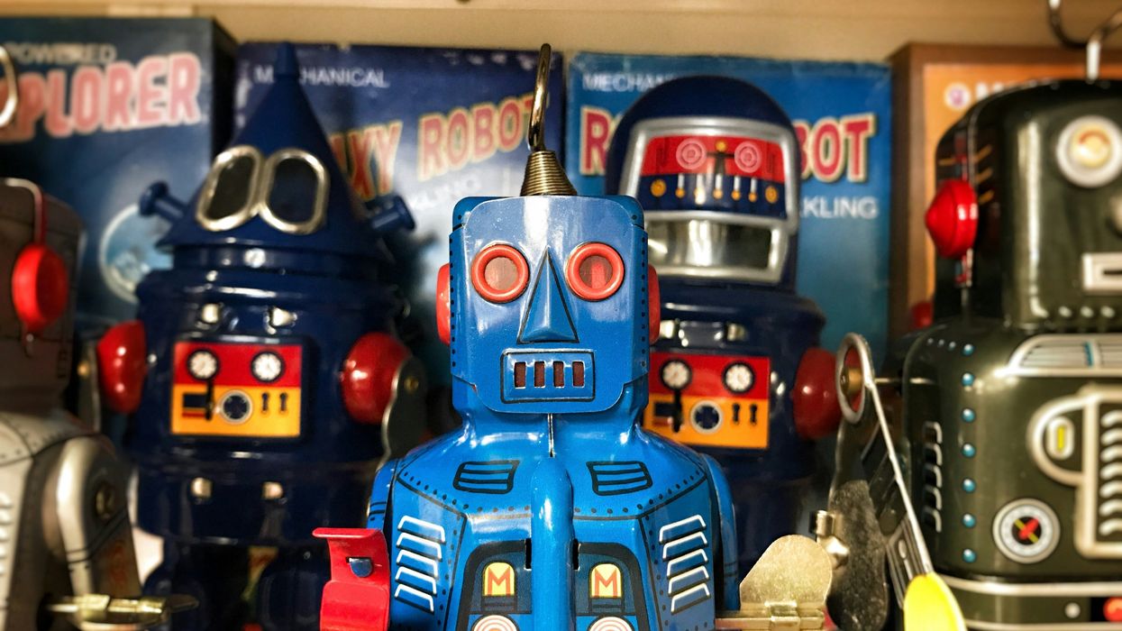 A collection of vintage toys