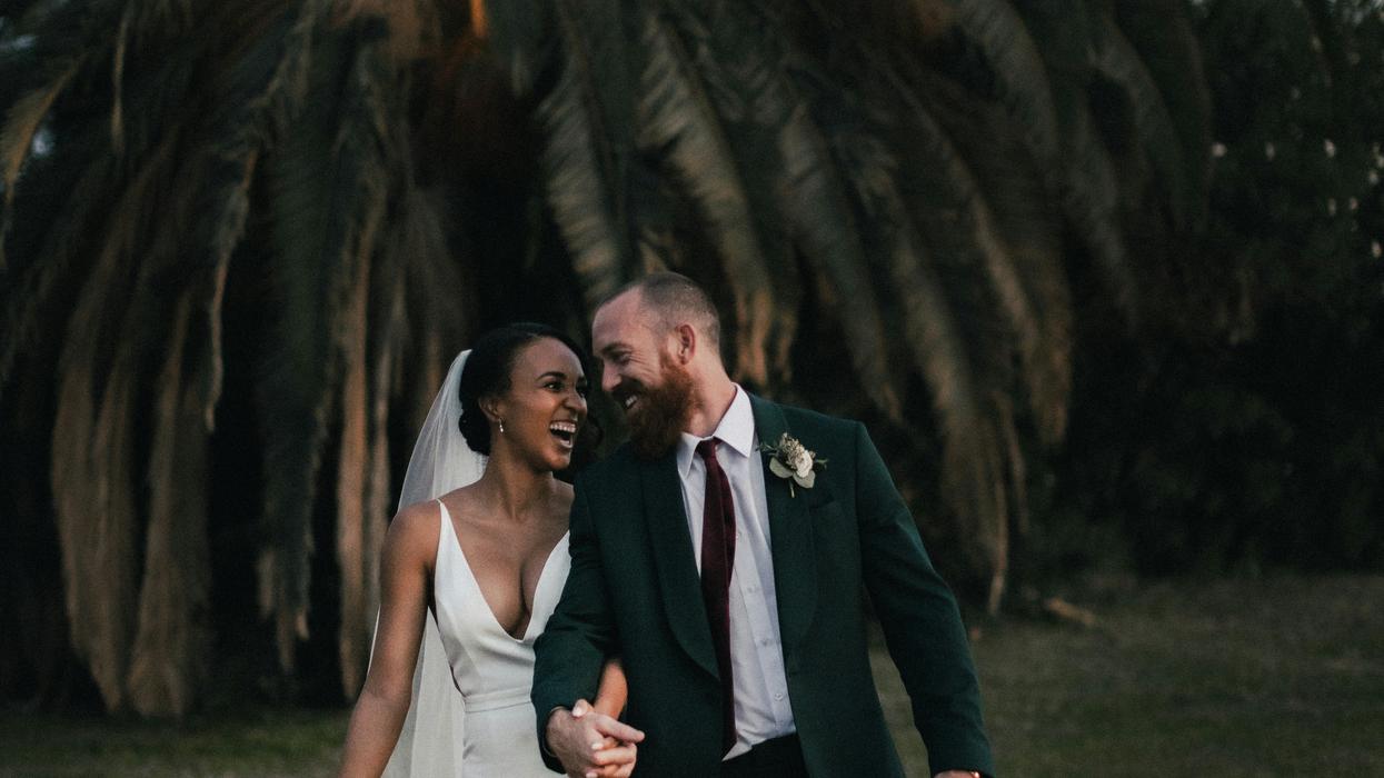 A newly married couple