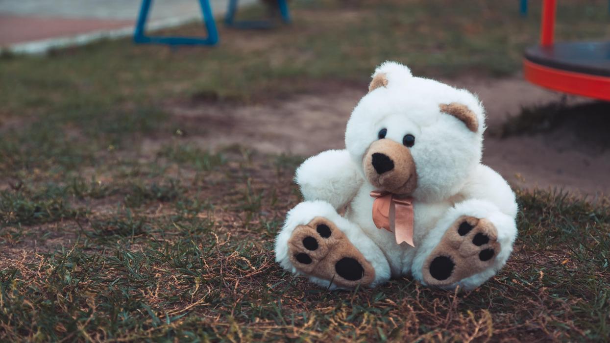 Abandoned teddy bear