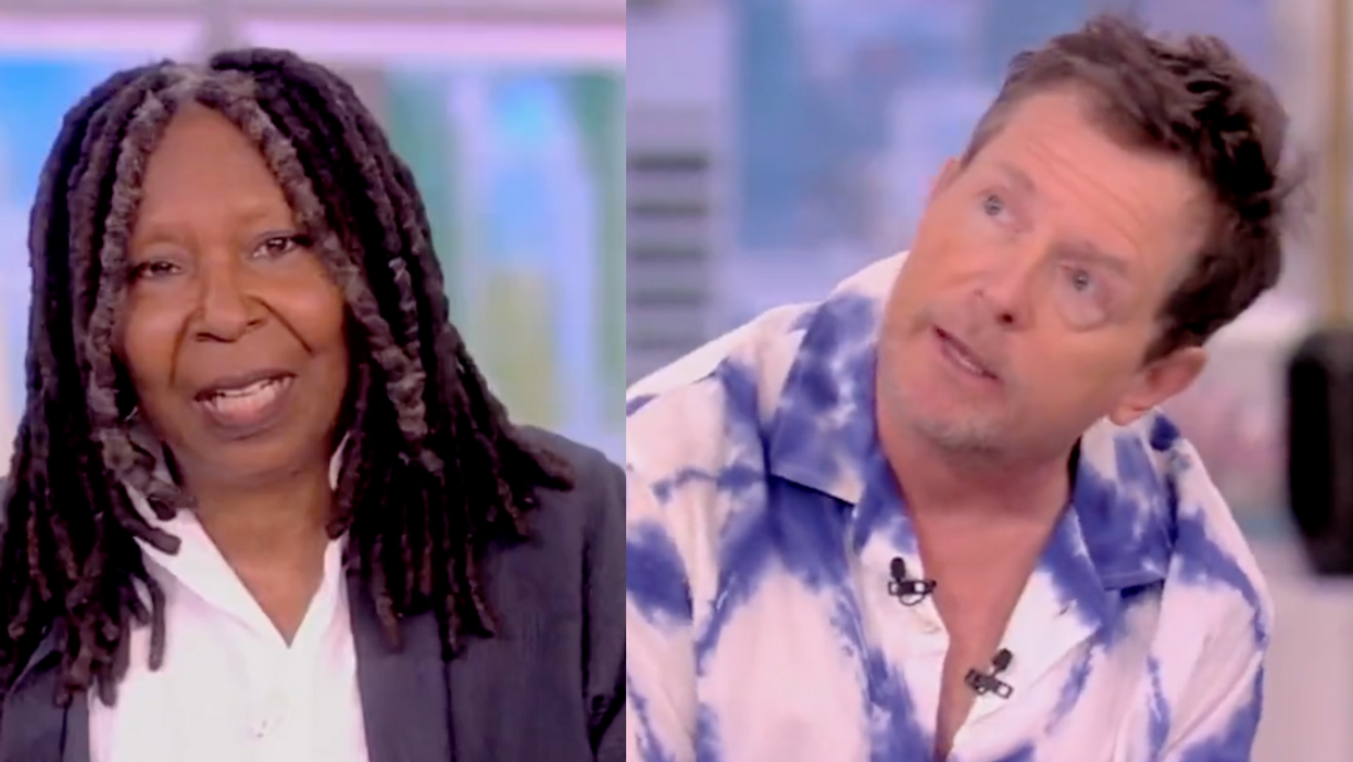 ABC screenshot of Whoopi Goldberg; ABC screenshot of Michael J. Fox