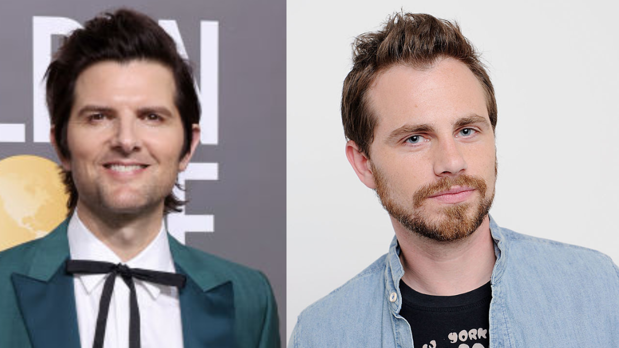 Actors Adam Scott and Rider Strong