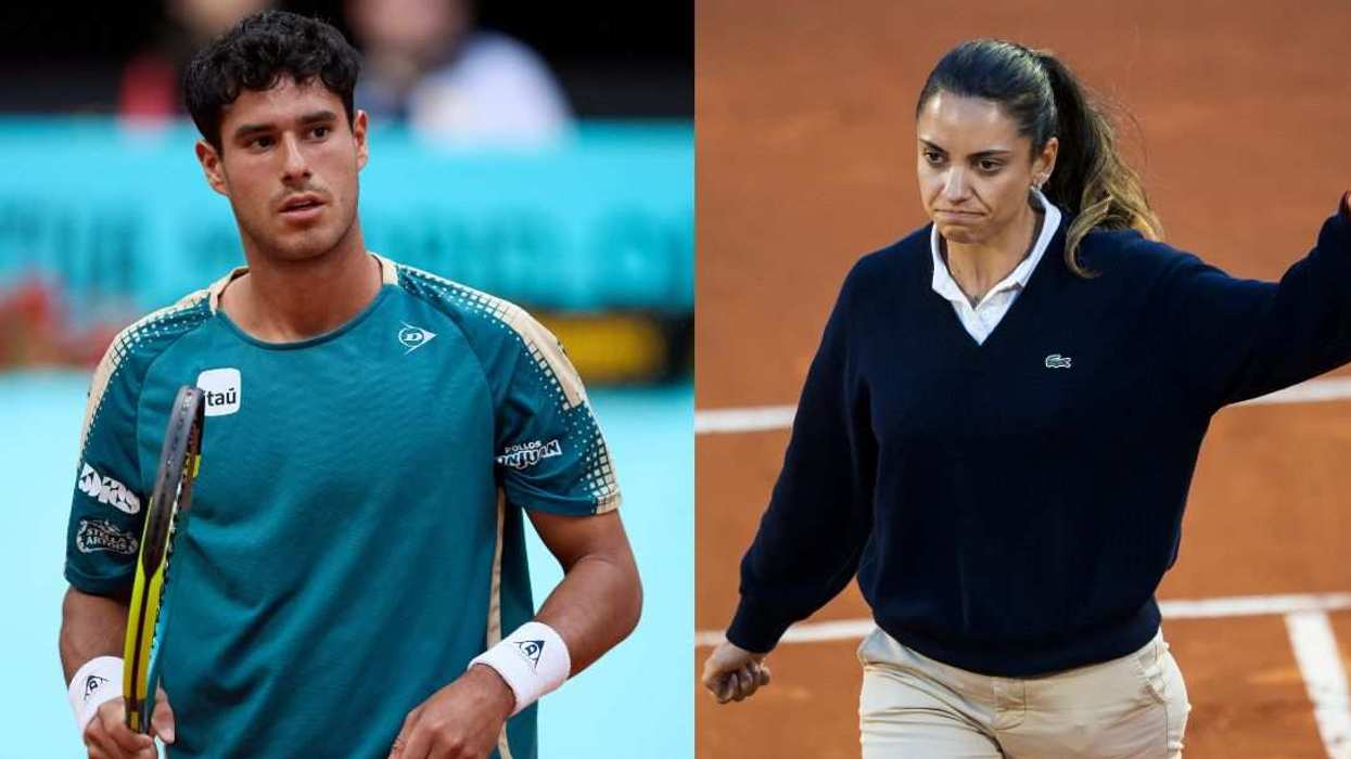 Adolfo Daniel Vallejo (left) criticized chair umpire Ana Carvalho (right) after his French Open loss.