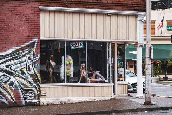 Adult shop storefront