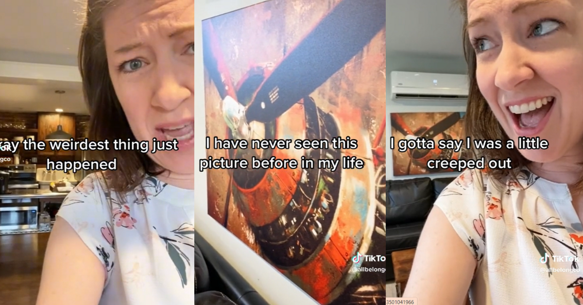 Airbnb host discovered her living room painting had been swapped out