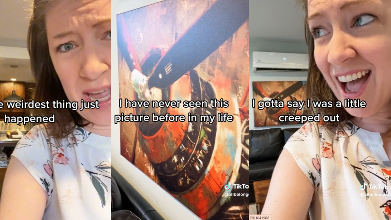 Airbnb host discovered her living room painting had been swapped out