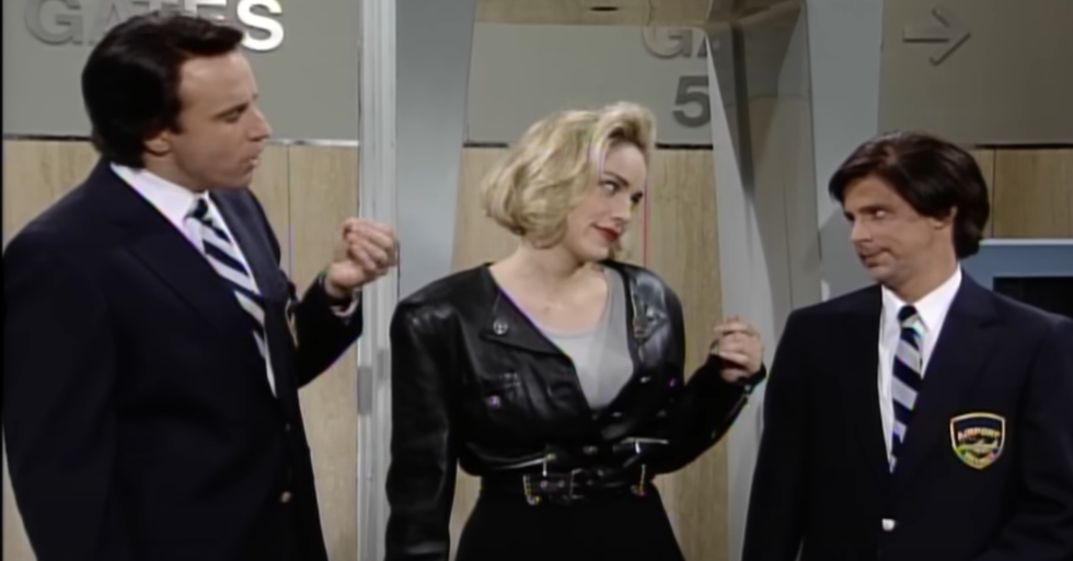 'Airport Security Check' scene from 'SNL'