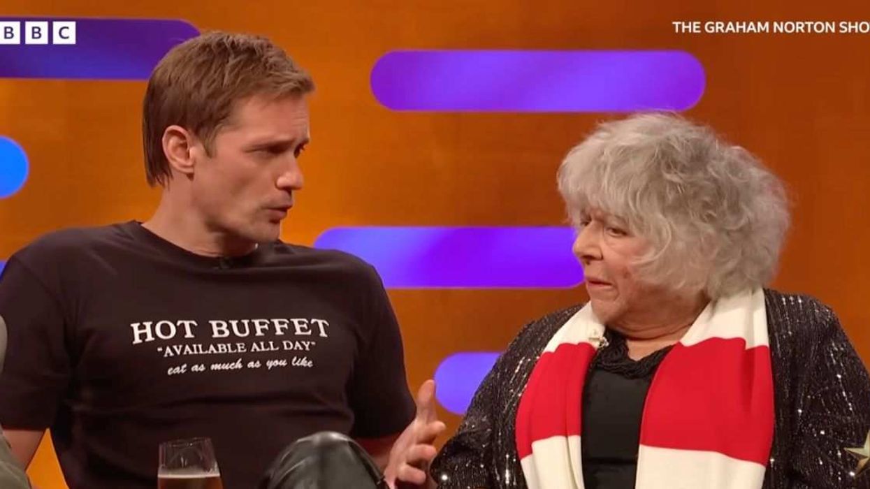 Alexander SkarsgÄrd and Miriam Margolyes