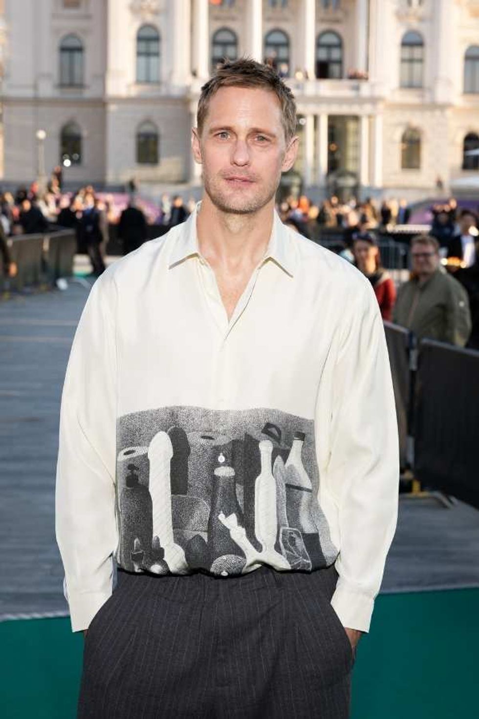 Alexander Skarsgard in his dildo shirt