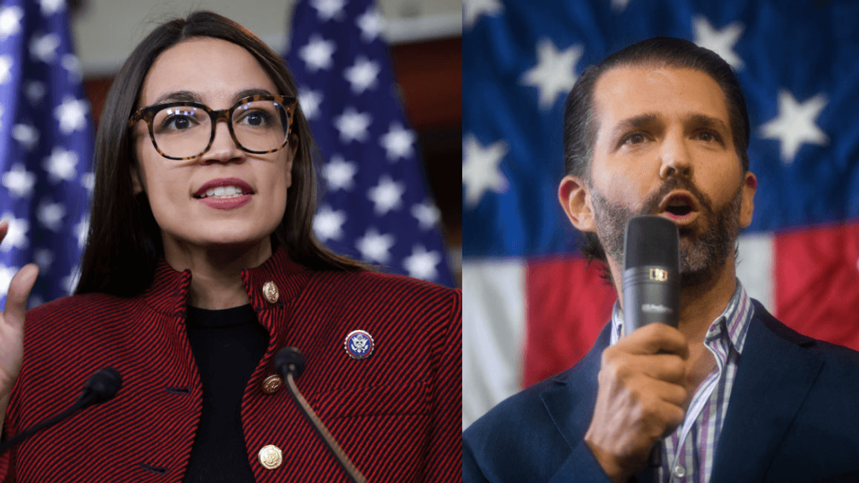 Alexandria Ocasio-Cortez; Donald Trump Jr.
