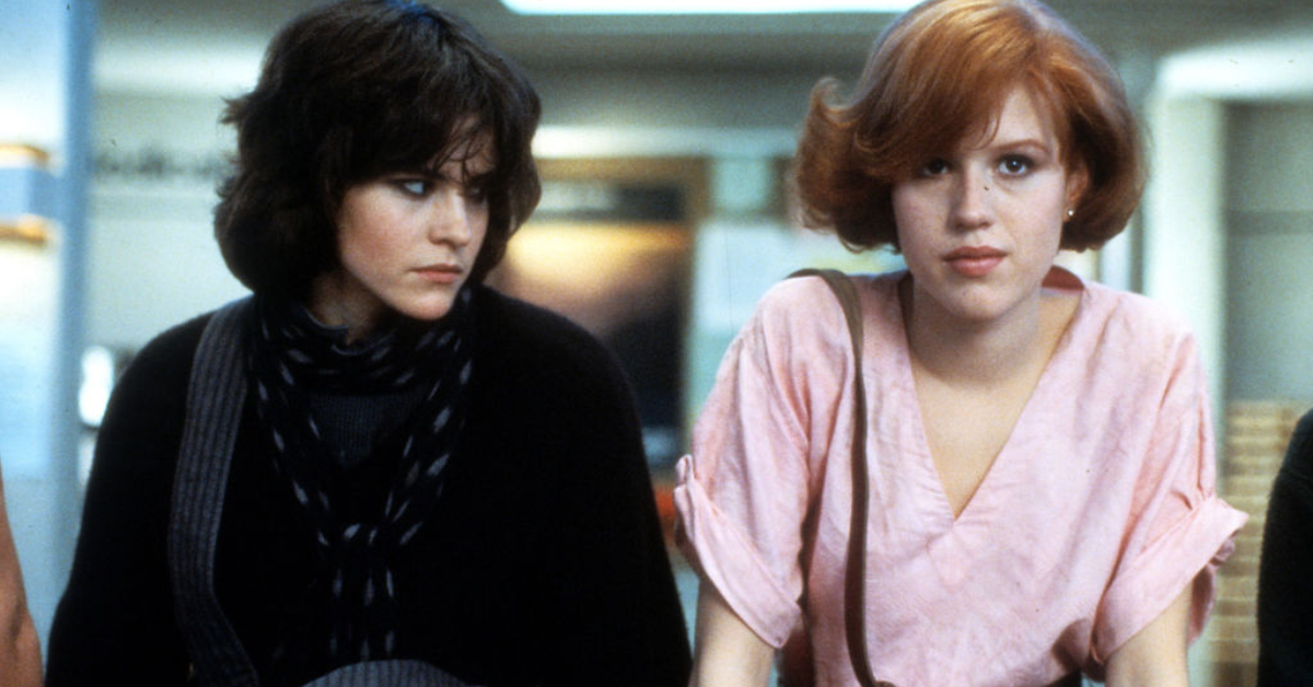 Ally Sheedy and Molly Ringwald in "The Breakfast Club".