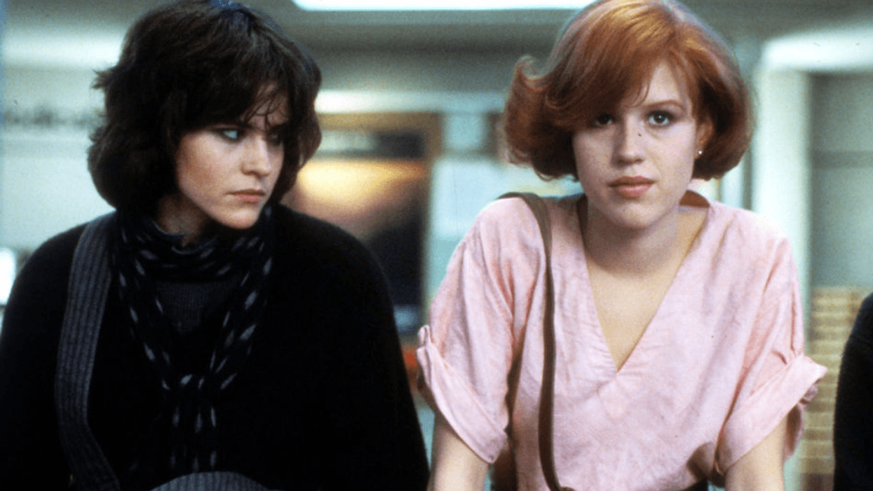 Ally Sheedy and Molly Ringwald in "The Breakfast Club".