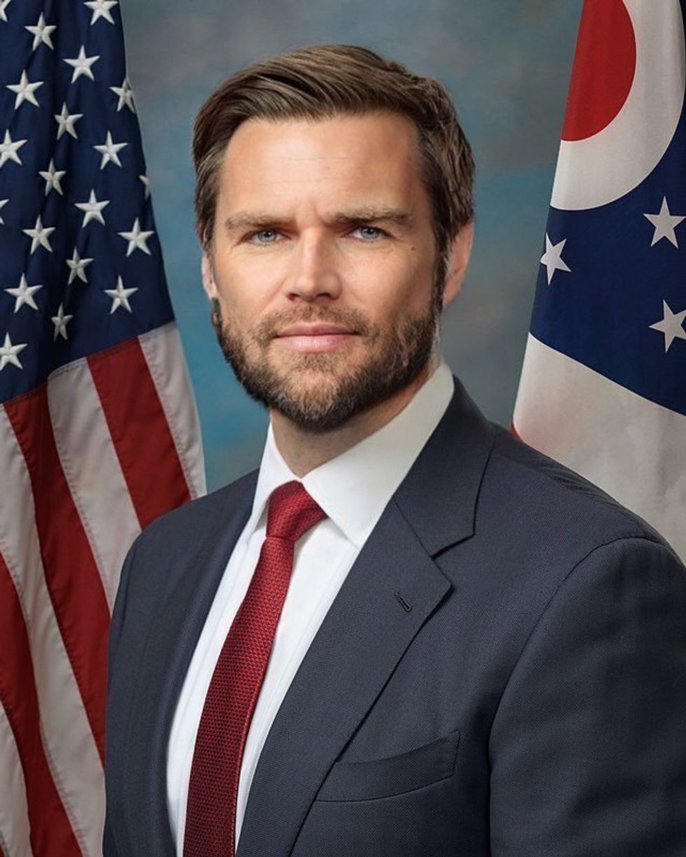 Altered image of J.D. Vance