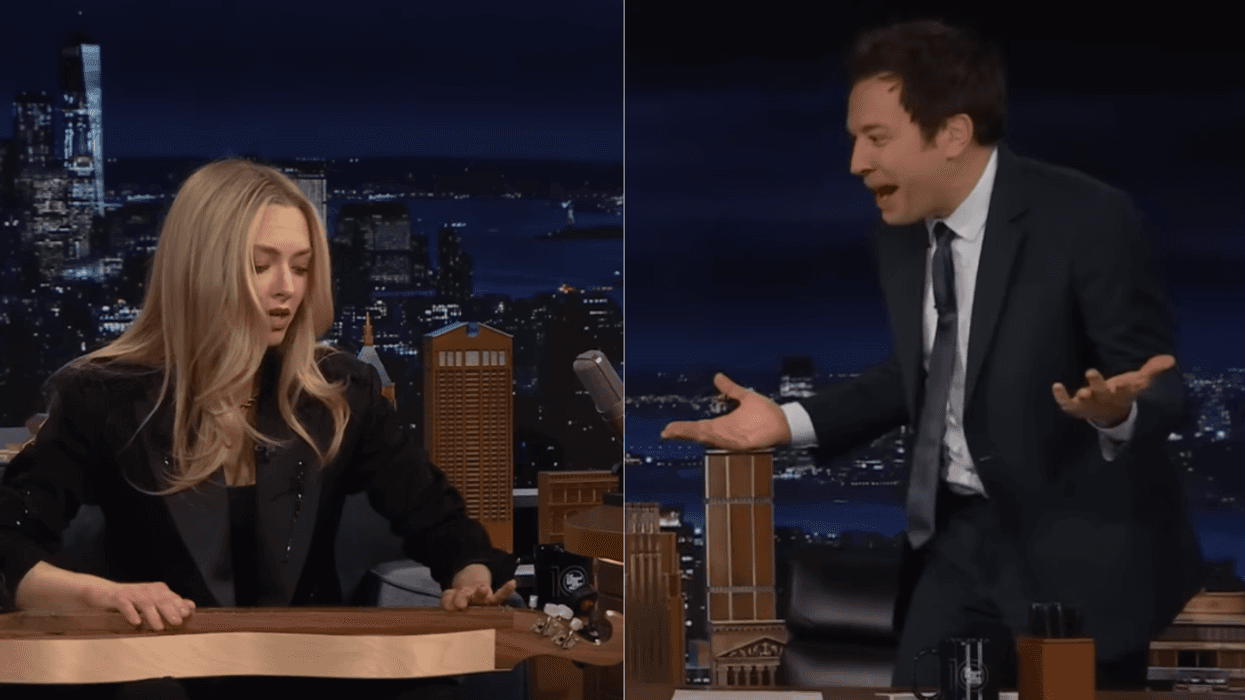 Amanda Seyfried; Jimmy Fallon