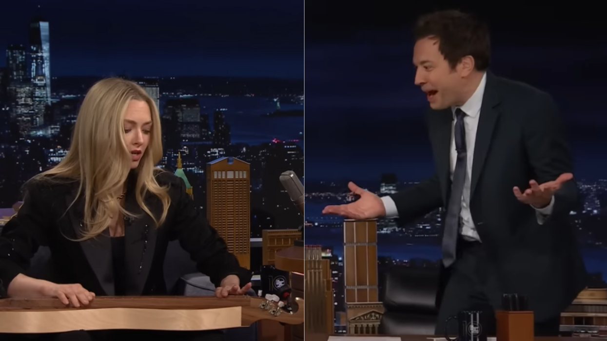 Amanda Seyfried; Jimmy Fallon