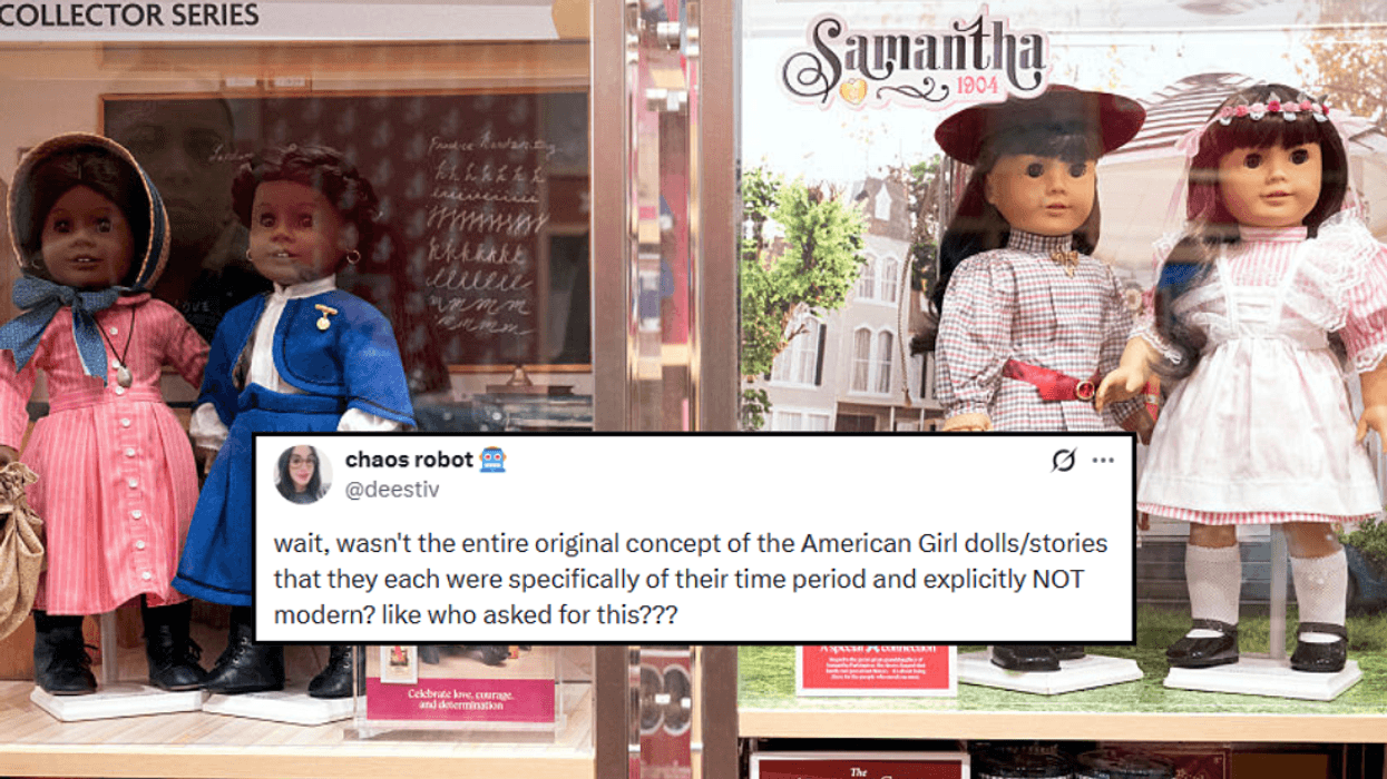 American Girl Dolls; Tweet by @deestiv