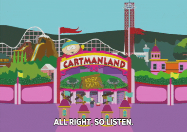 amusement park rides GIF by South Park