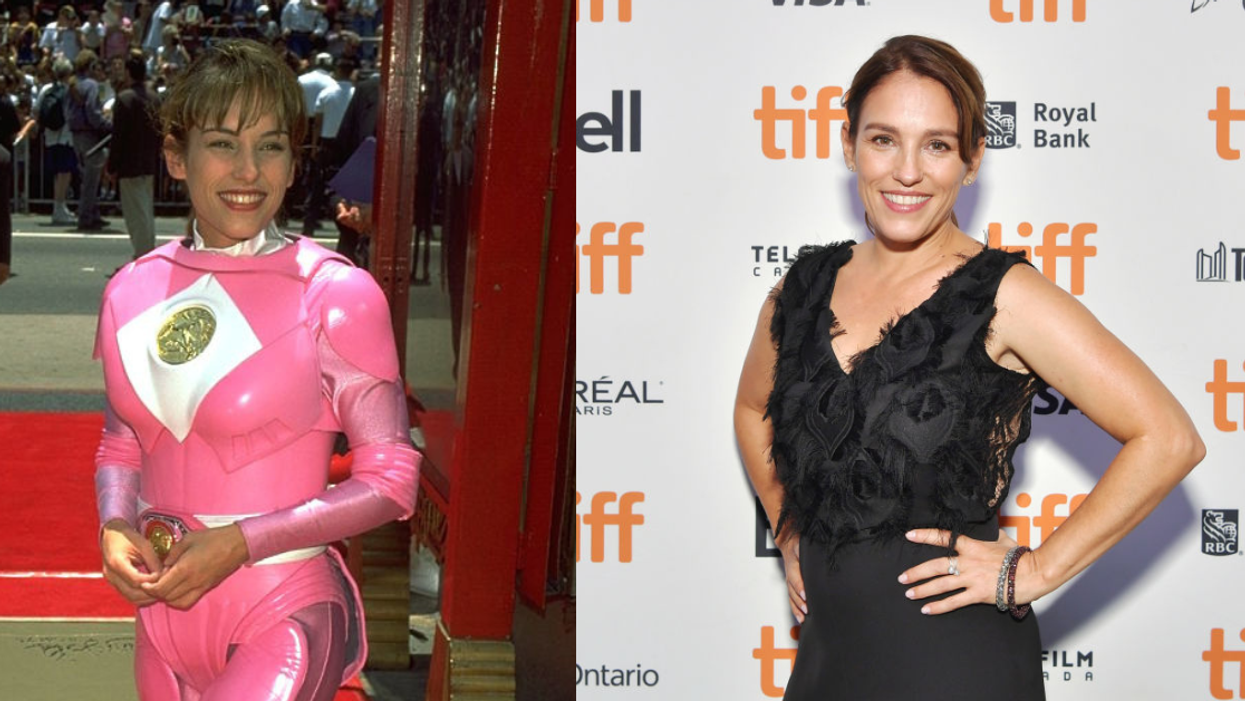 Amy Jo Johnson as Pink Ranger; Amy Jo Johnson