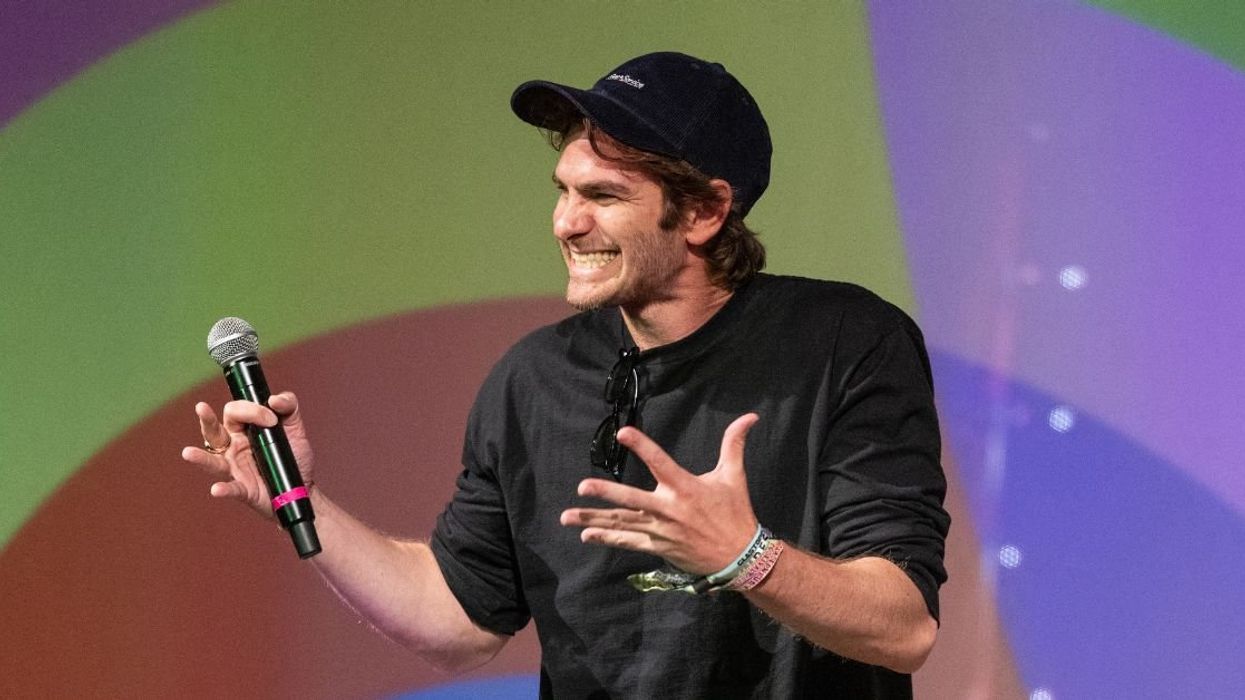 Andrew Garfield at the 2025 Glastonbury Festival