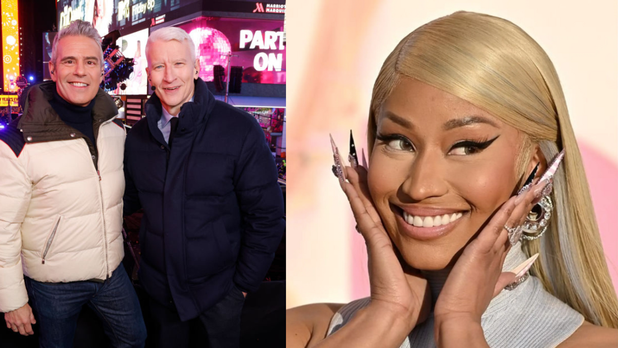 Andy Cohen and Anderson Cooper; Nicki Minaj