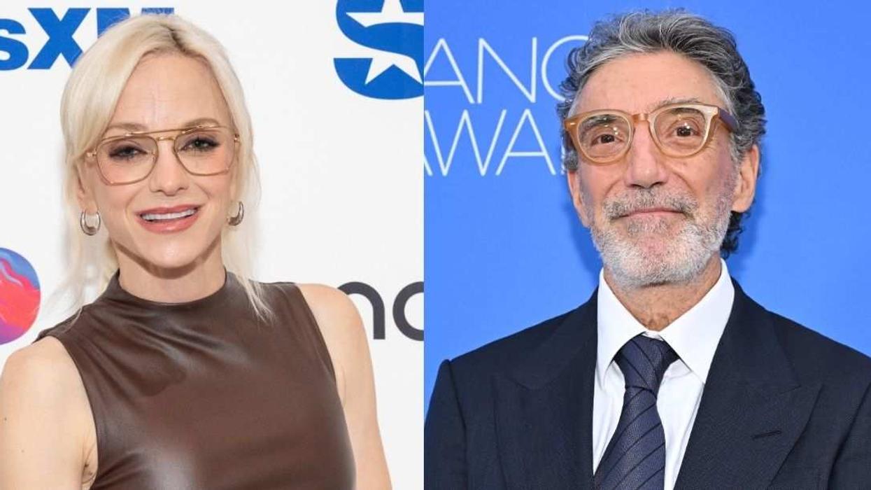 Anna Faris (left) and Chuck Lorre (right) amid controversy over his Mom memoir remarks.