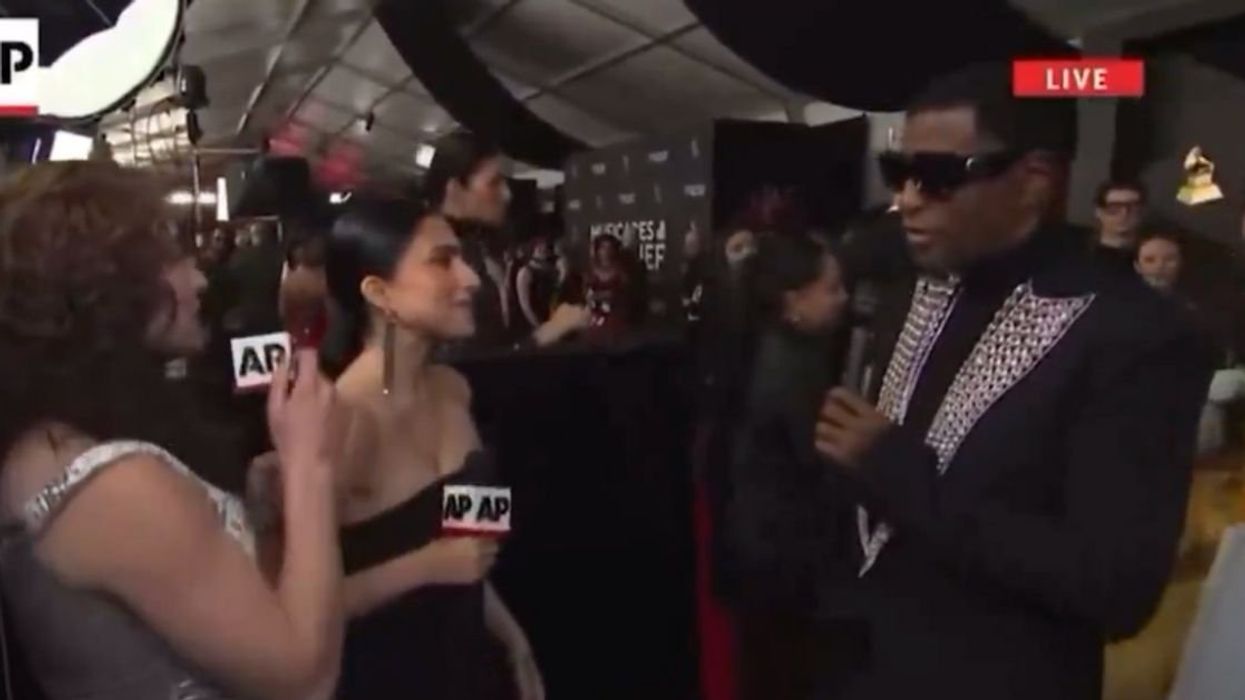 AP interviewers with Babyface