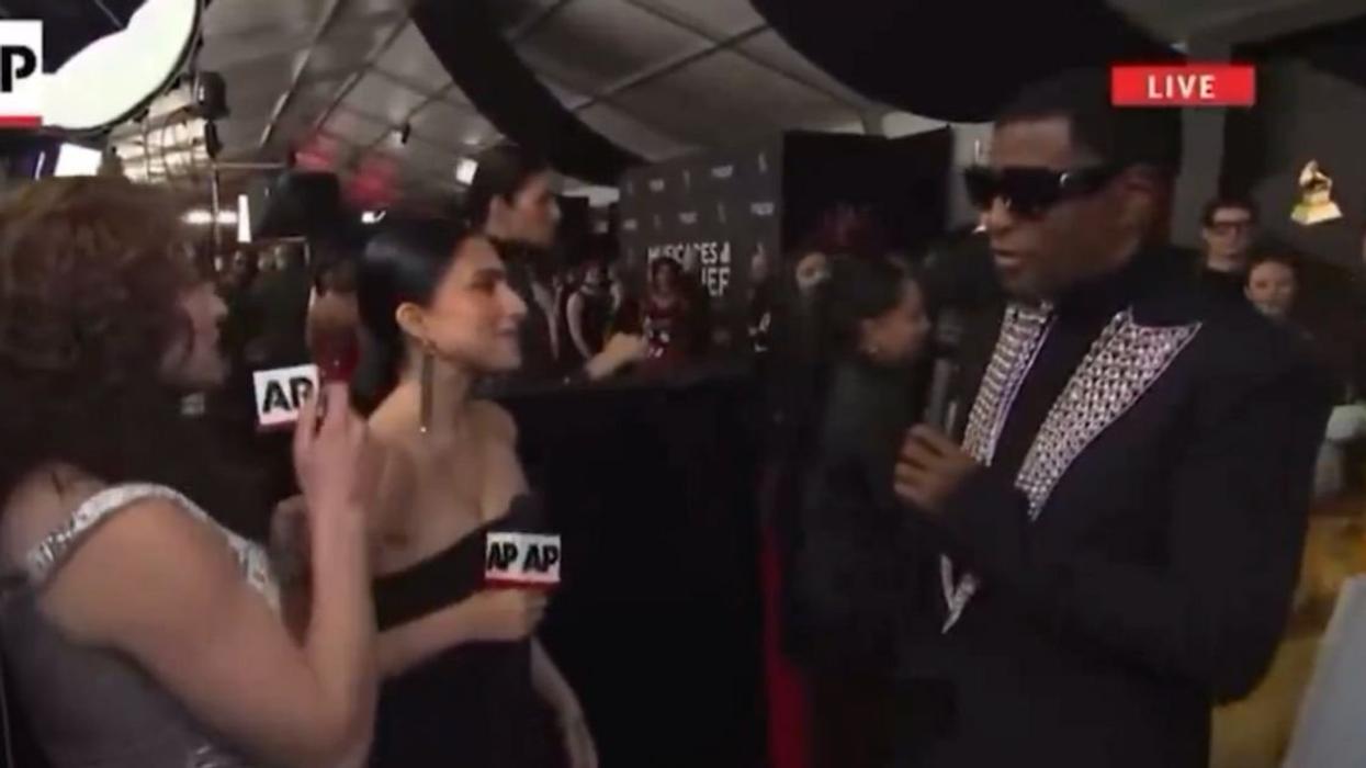 AP interviewers with Babyface