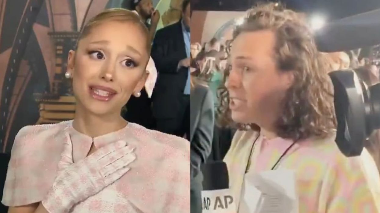 Ariana Grande; AP journalist Liam McEwan