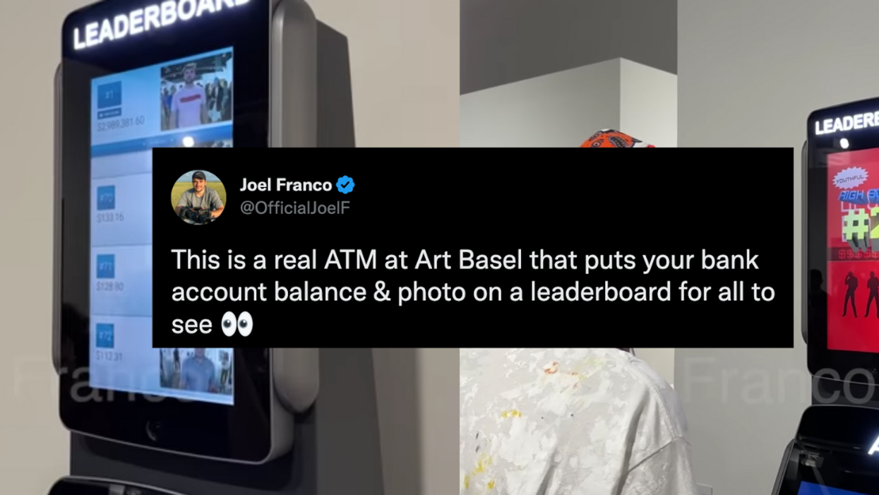 Art Group MSCHF's newest piece at Art Basel Miami