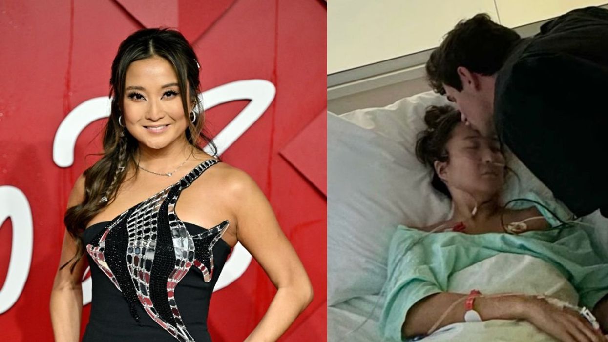 Ashley Park; Ashley Park in the hospital with her boyfriend Paul Forman