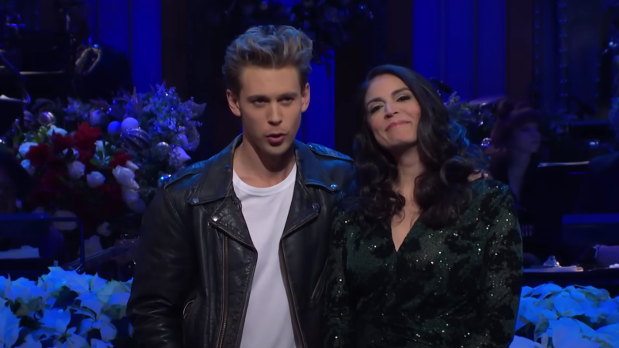 Austin Butler and Cecily Strong