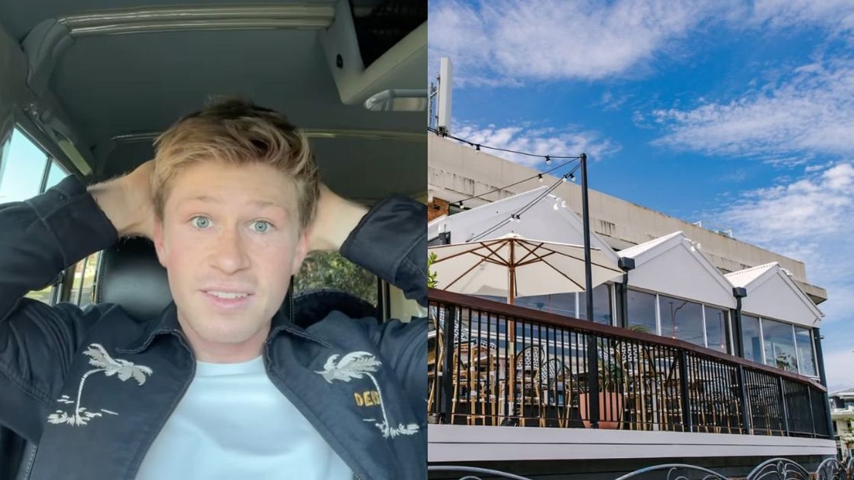 Australian conservationist Robert Irwin accidentally dined and dashed at The Jetty Pavilion, as shown on the right.