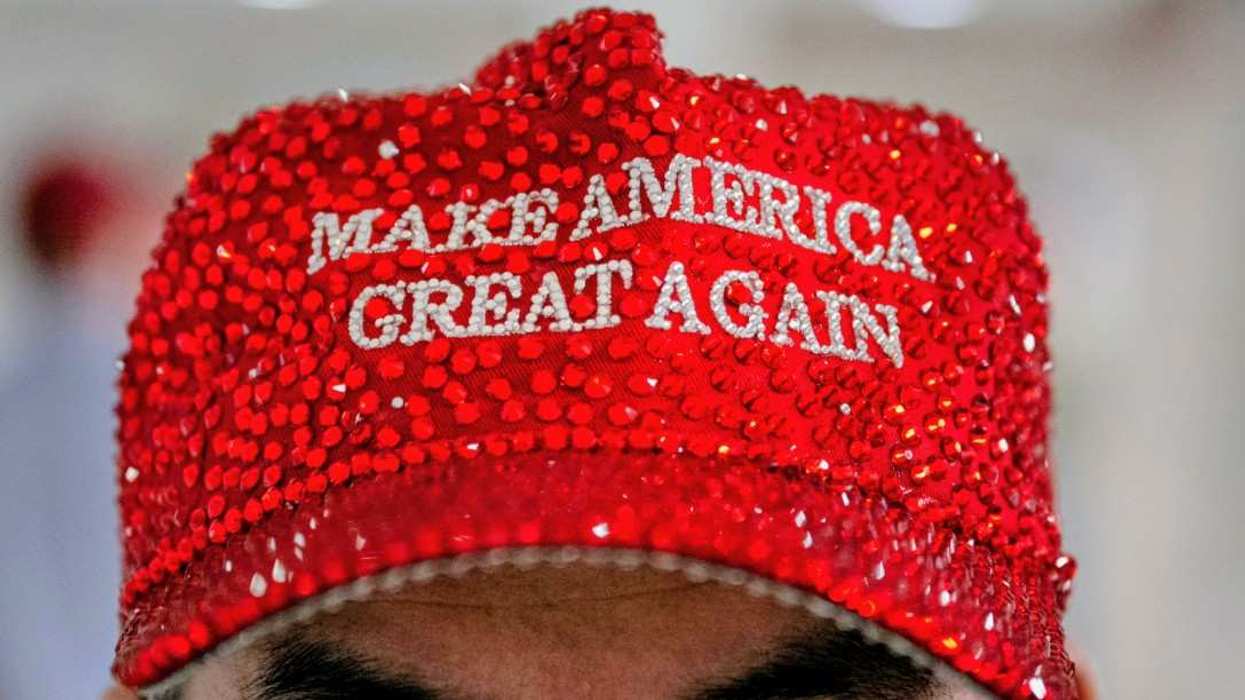 bedazzled MAGA hat