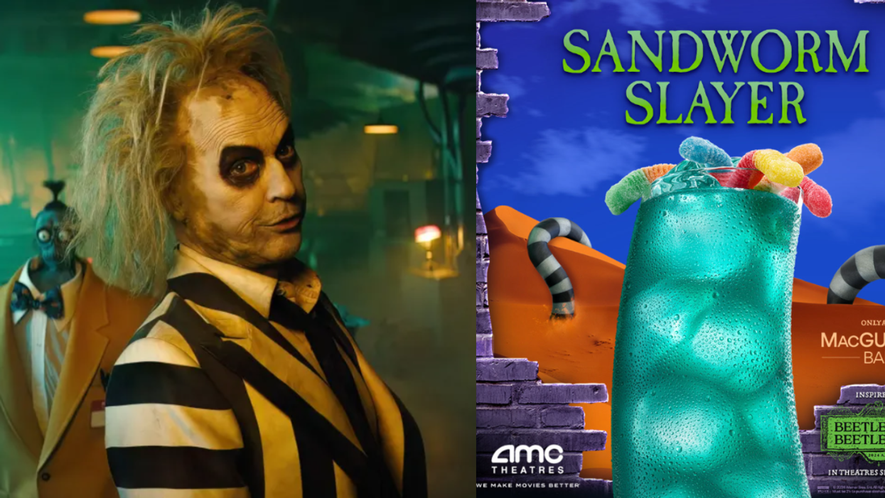 'Beetlejuice'; The Sandworm Slayer Cocktail for 'Beetlejuice Beetlejuice' advertisement