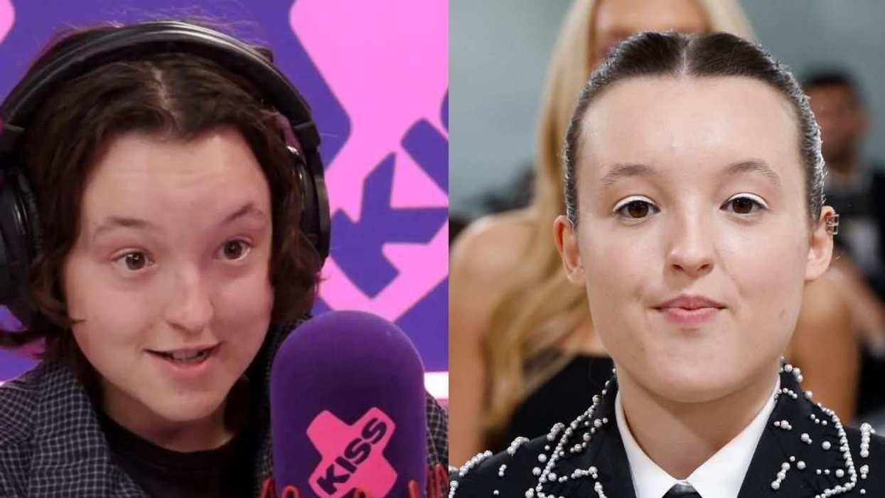 Bella Ramsey discusses their Met Gala experience (left) and attends the event (right).