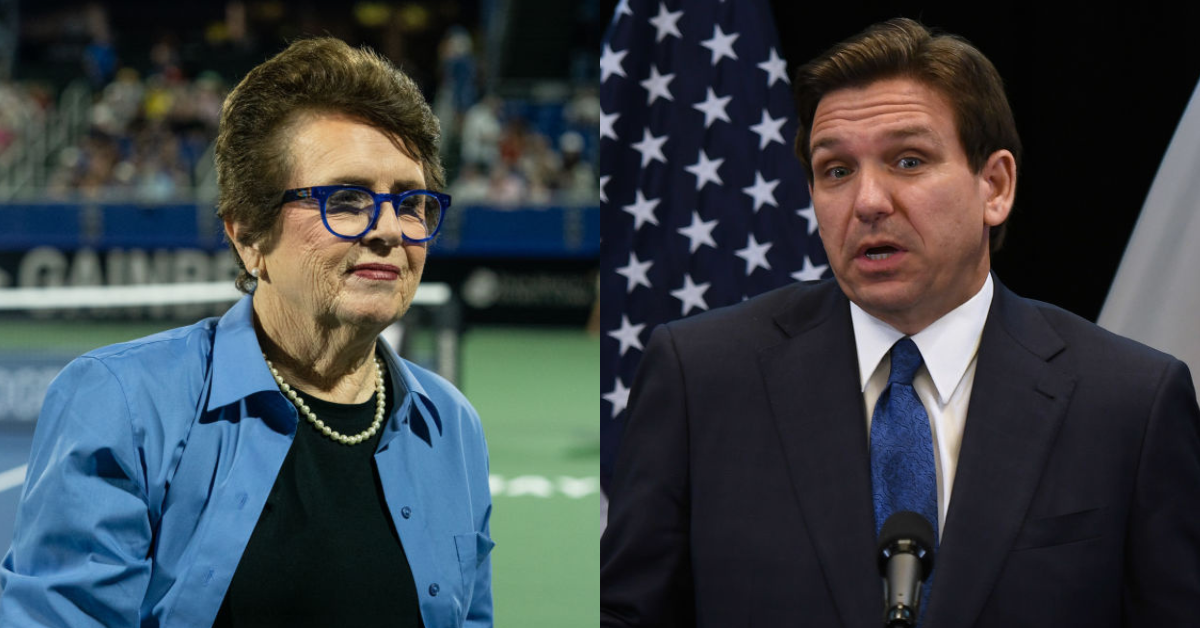 Billie Jean King; Ron DeSantis