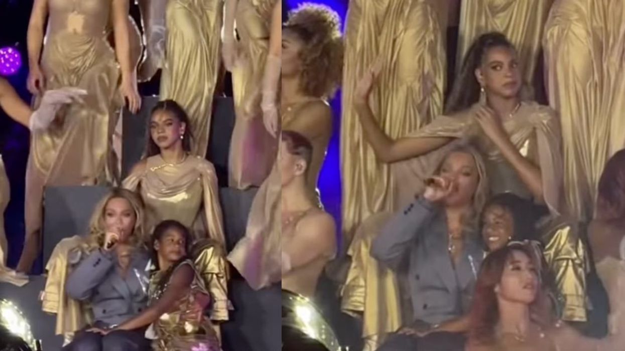 Blue Ivy Carter handling an almost earring mishap like a professional.