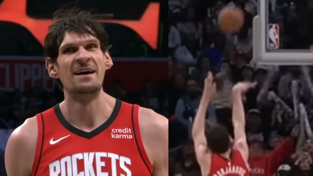 Boban Marjanović; Marjanović launching a free throw