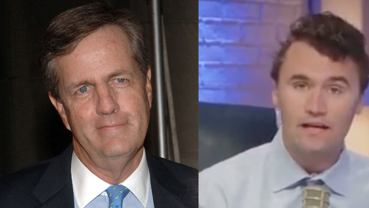 Brit Hume; Real America's Voice screenshot of Charlie Kirk