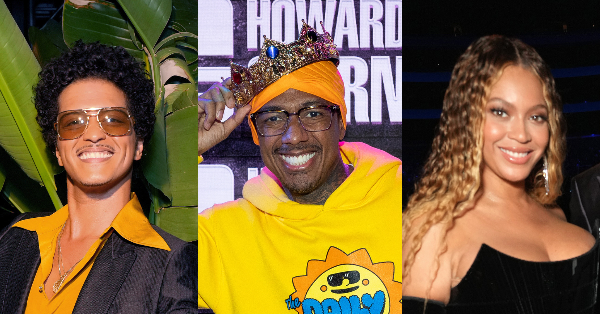 Bruno Mars; Nick Cannon; Beyoncé Knowles Carter