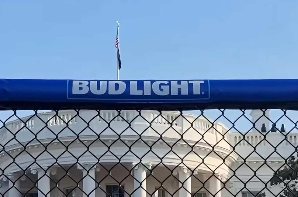 Bud Light's branding on display at the White House