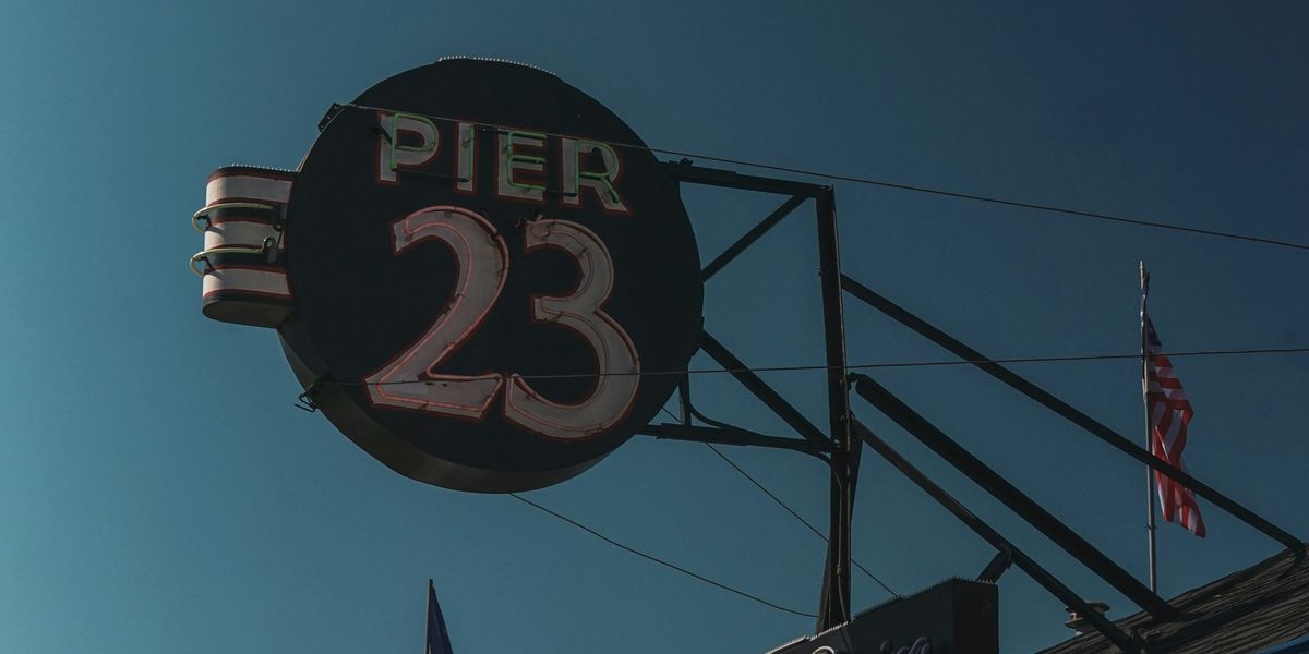 building with a sign that says PIER 23