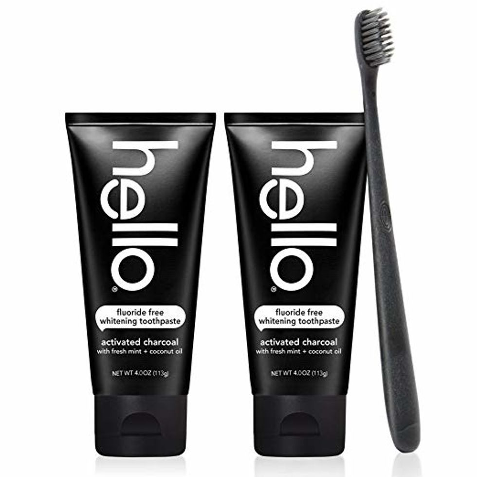 Buy Hello Oral Care Activated Charcoal Fluoride Free Whitening Toothpaste on Amazon