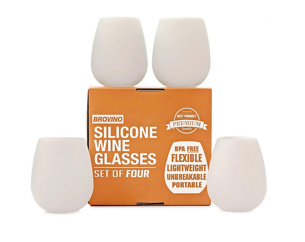 Buy Shatterproof Silicone Wine Glasses on Amazon