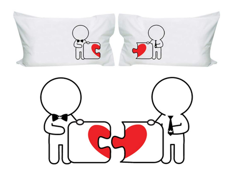Buy the BoldLoft Made for Each Other Couple Pillowcases on Amazon