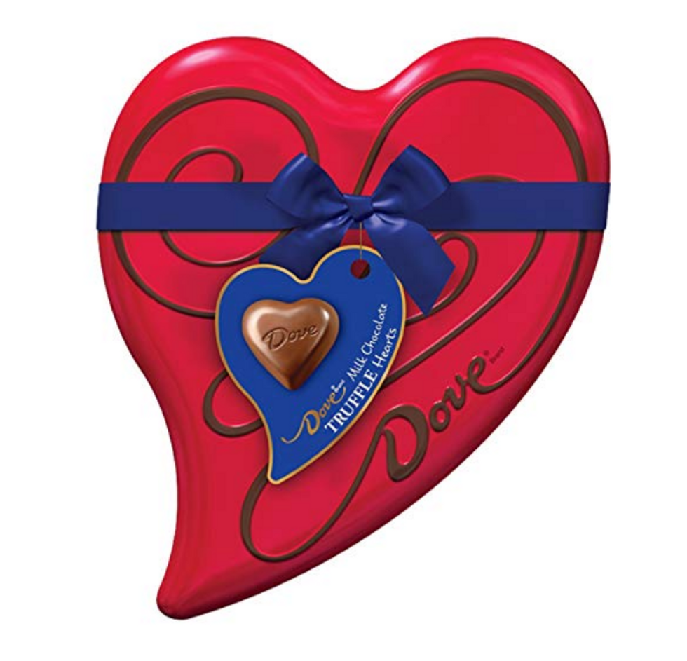 Buy the DOVE Valentine's Milk Chocolate Truffles Heart Gift Box on Amazon