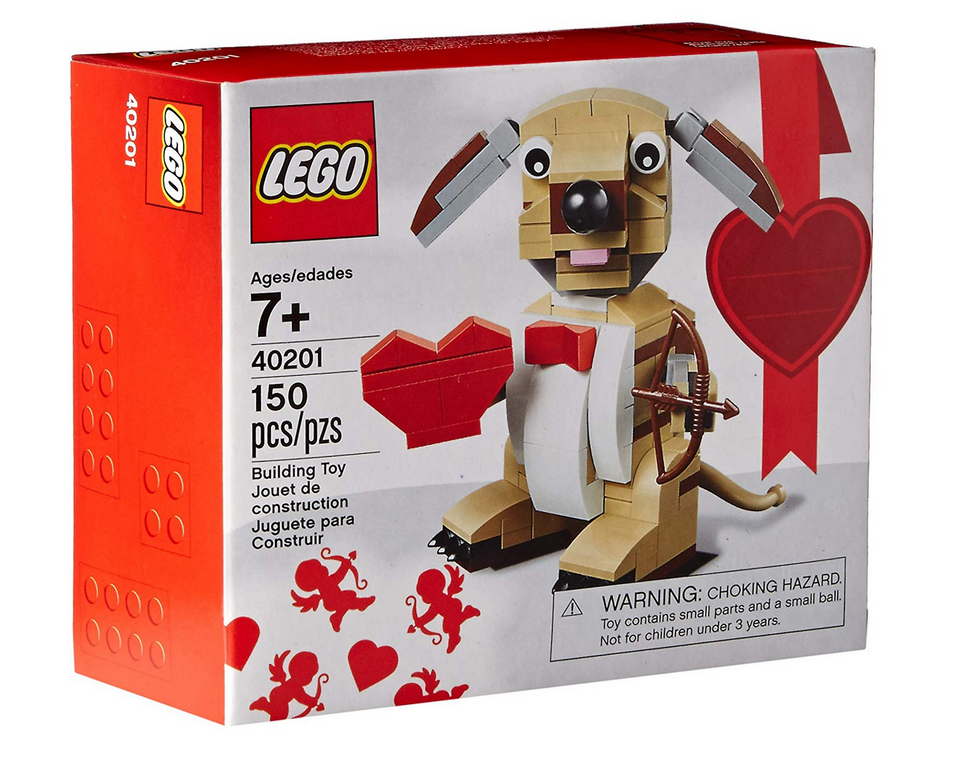 Buy the LEGO Bricks & More Valentines Cupid Dog on Amazon