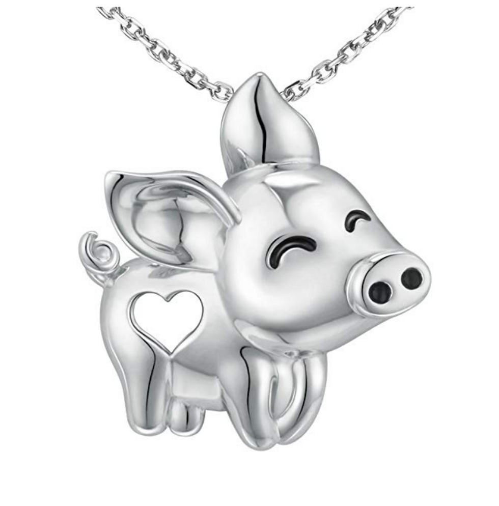 Buy the MANBU 925 Sterling Silver Unique Tree of Life Charm - Pig on Amazon