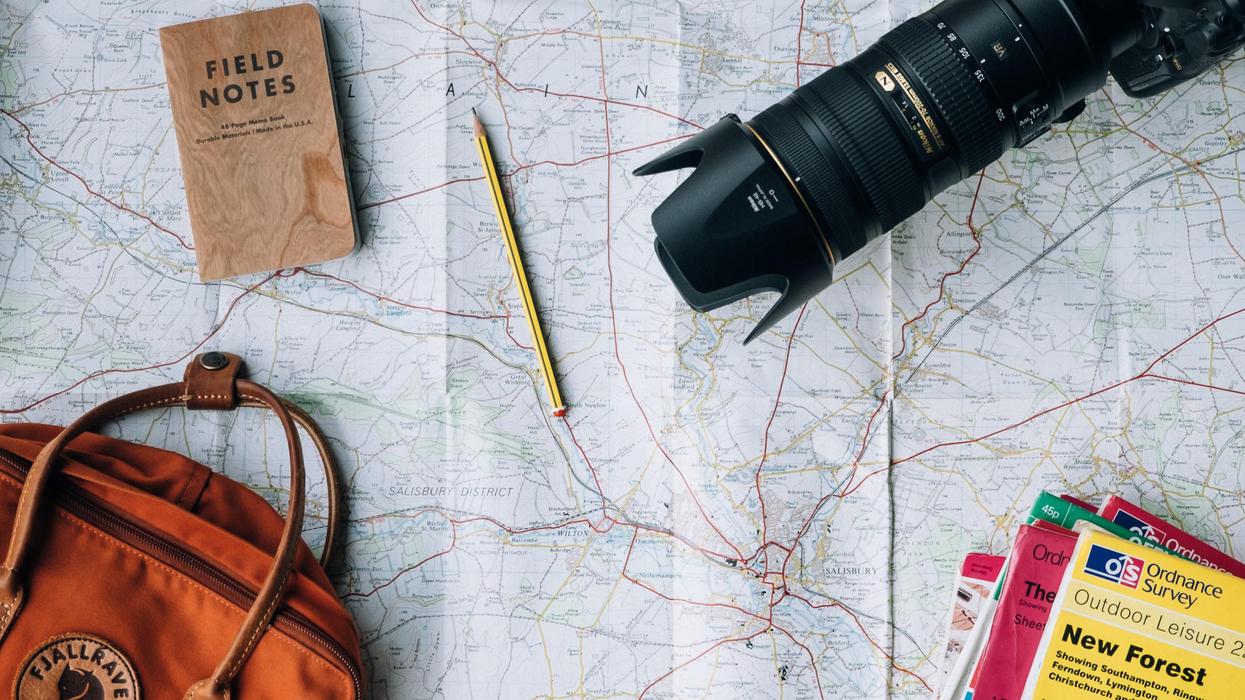 camera and maps